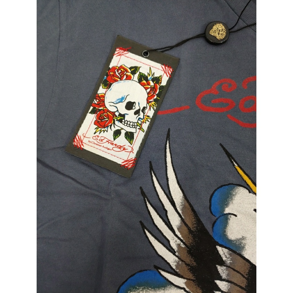 🆕 Ed Hardy Tattoo Graphic Short Sleeve Tee - Picture 4 of 8
